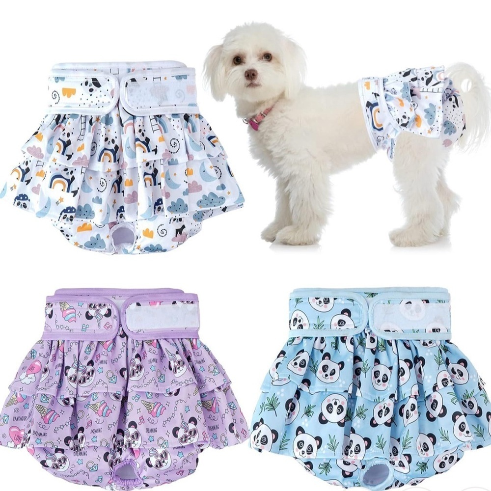 Cute Dog Diaper Skirts with Fun Prints